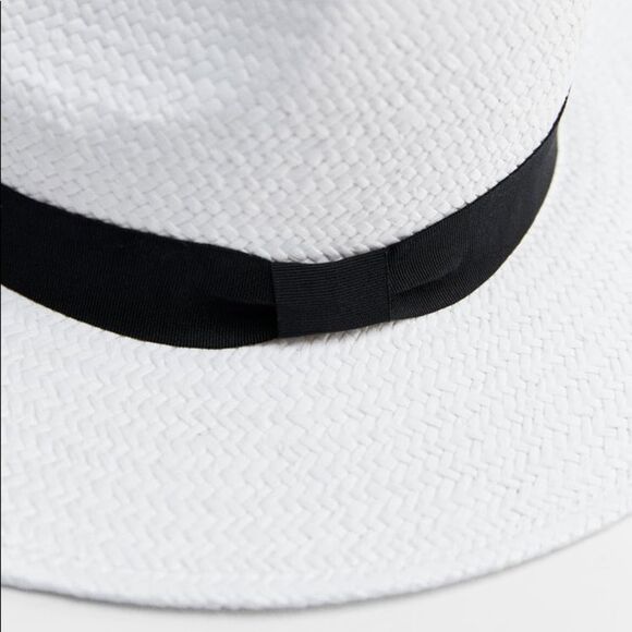 ZARA WHITE HAT WITH BAND - Picture 4 of 4